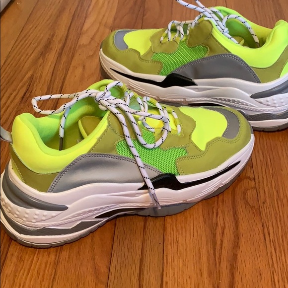 Fashion Nova Shoes - Bright Neon Sneakers